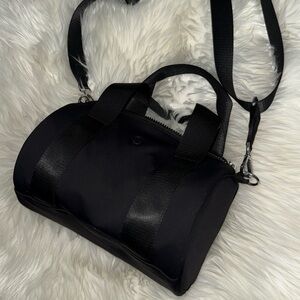 lululemon athletica Black Mini Crossbody Duffel Bag